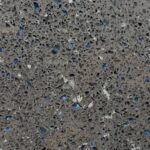 PT7101 Blue Star Sparkling Black Prefab Quartz Countertops for Kitchens & Islands 26"x110" 36"x110" 42"x110"